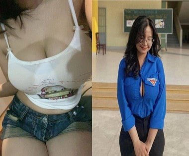 Sinh viên xinh đẹp với vòng một lớn