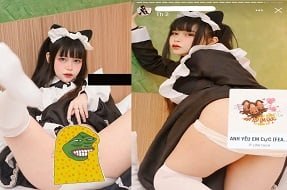 Gia Hân làm tình kiểu doggy và rên rỉ thỏa mãn