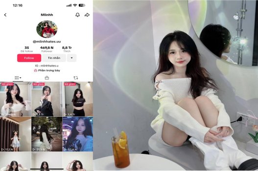 Clip sex nóng bỏng của Tiktoker Mlinhh bị rò rỉ